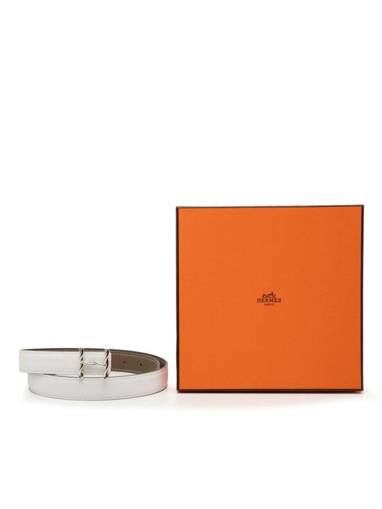 Hermes Torsade Reversible 75 White Veau Epsom 1- Belt main image 2